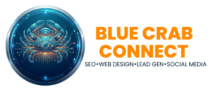 Blue Crab Connect logo - San Diego digital marketing agency specializing in construction and law firm lead generation.